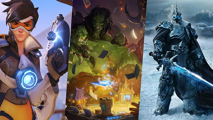 Over Watch and Warcraft posters collage, World of Warcraft, Overwatch