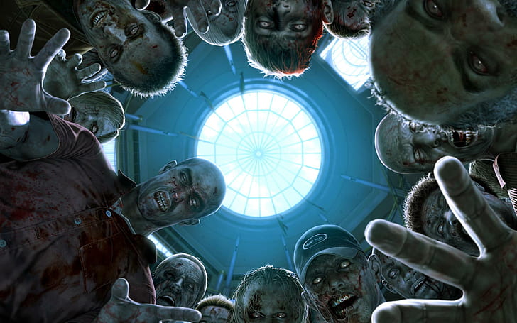 Dead Rising Zombies, zombie game graphic, games, HD wallpaper