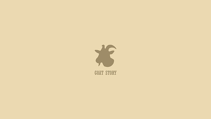 Goat Story logo, goats, mugs, minimalism, simple, text, communication, HD wallpaper