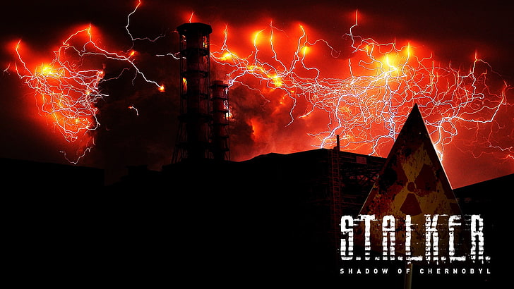 apocalyptic, S.T.A.L.K.E.R., video games, night, motion, firework, HD wallpaper
