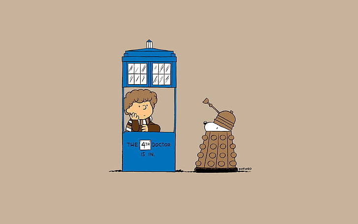 HD wallpaper: Crossover, Doctor Who, Peanuts (comic), science fiction,  tardis | Wallpaper Flare