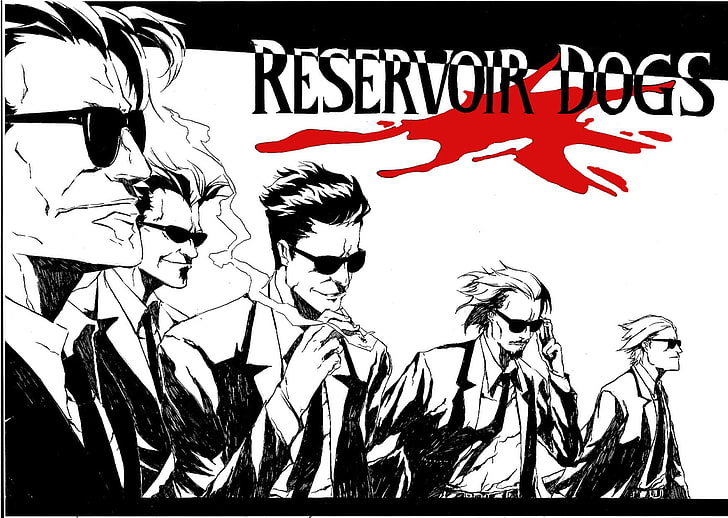 Reservoir Dogs anime, Quentin Tarantino, text, communication, HD wallpaper