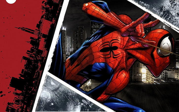 Spider-Man illustration, architecture, built structure, building exterior, HD wallpaper