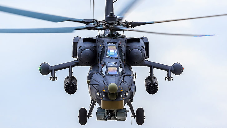 black and gray car seat carrier, Berkuts, helicopters, Mi-28, HD wallpaper