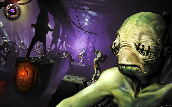 Oddworld: Abe's Oddysee, aliens, video games, no people, art and craft, HD wallpaper