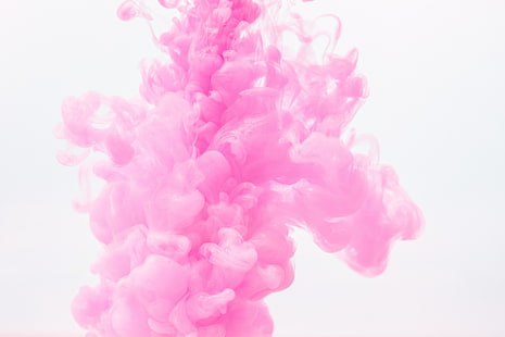 Hd Wallpaper Ink In Water Untitled Pink Smoke Flare Dust Cloud Pink Color Wallpaper Flare