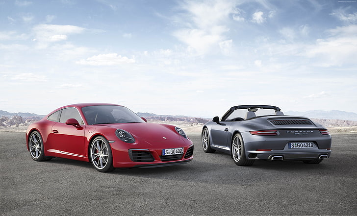 Porsche 991.2, cars 2016, carerra, cabriolet, Frankfurt 2015, HD wallpaper