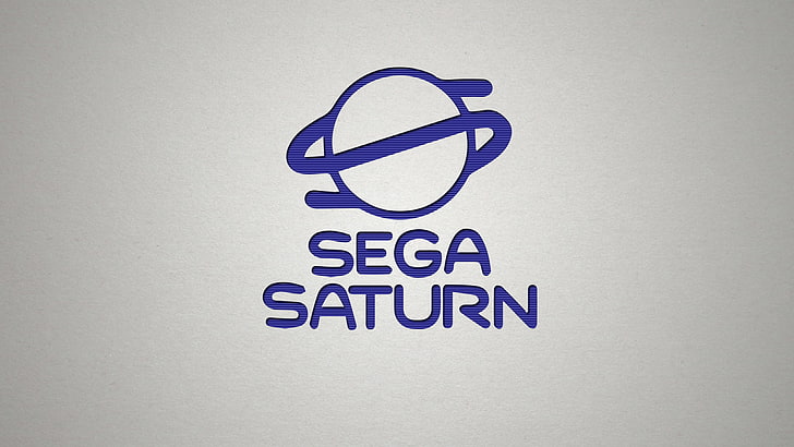 logo, white, Sega, sega saturn, video games, text, western script, HD wallpaper