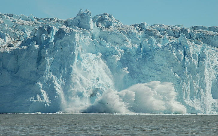 global warming, ice, melting, sea, HD wallpaper