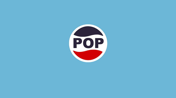 red, white, and blue Pop logo, music, pop music, Pepsi, Los Planetas