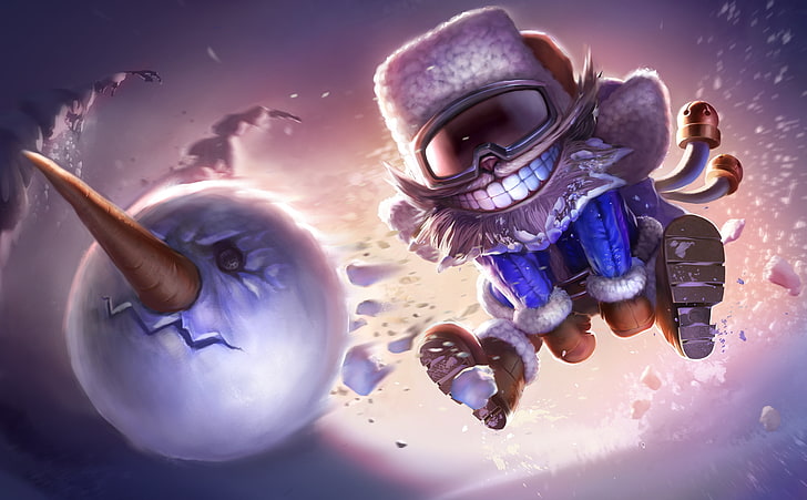 League Of Legends Snowman  Concept Art, Games, Other Games, Winter, HD wallpaper