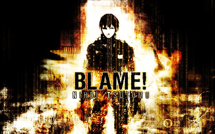 Blame!, anime, Tsutomu Nihei, text, communication, western script, HD wallpaper