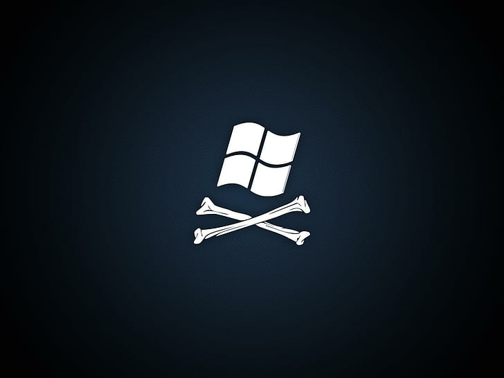 Pirates Microsoft Windows Logos Desktop Background Images, dead windows logo, HD wallpaper