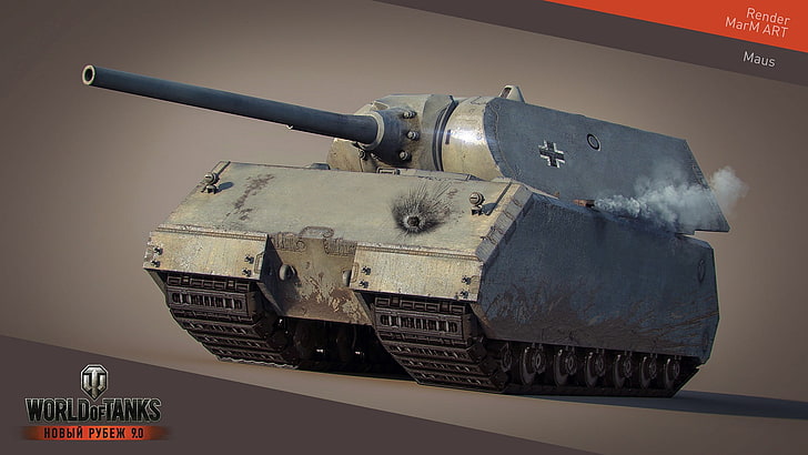 World of Tanks, wargaming, video games, Maus, military, weapon