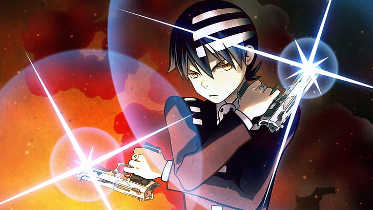 Soul Eater, Death The Kid, technology, lighting equipment, no people
