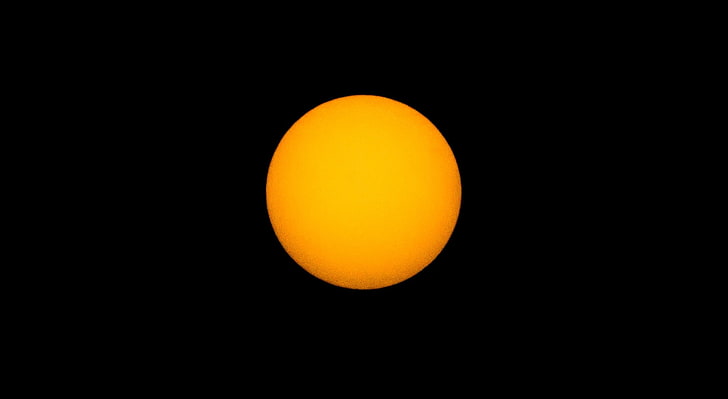 HD wallpaper: Sun, round yellow button icon, Space, orange color, black  background | Wallpaper Flare