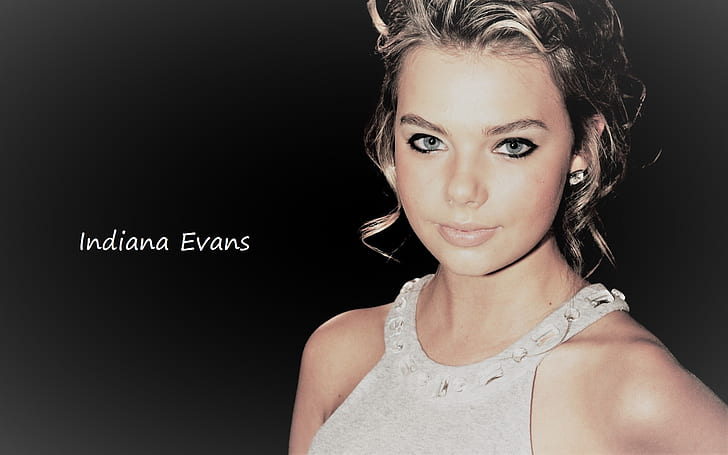 Actresses, Indiana Evans, Blonde, Blue Eyes, Celebrity, Girl, HD wallpaper