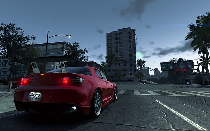 Mazda RX-8, vehicle, car, video games, Need for Speed: World, HD wallpaper