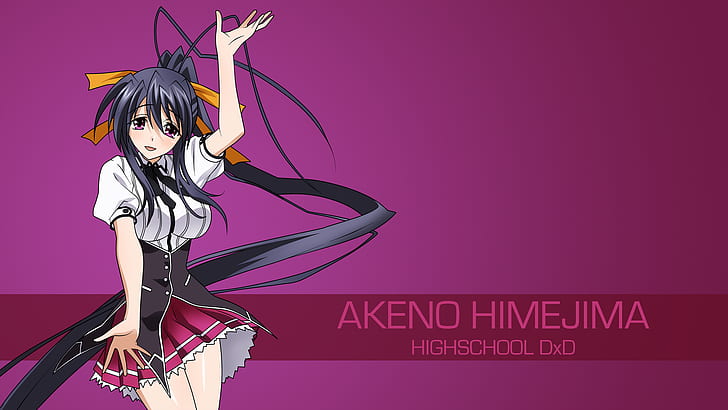 anime girls, Himejima Akeno, Highschool DxD