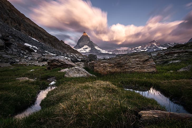 mountains, Switzerland, Matterhorn, The Pennine Alps