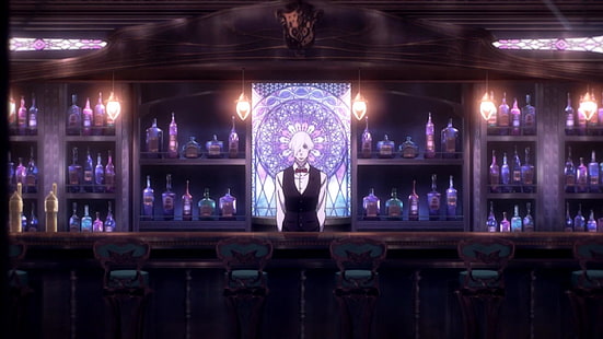 HD wallpaper: bar, drink, anime girls, Death Parade, night, people, adult |  Wallpaper Flare