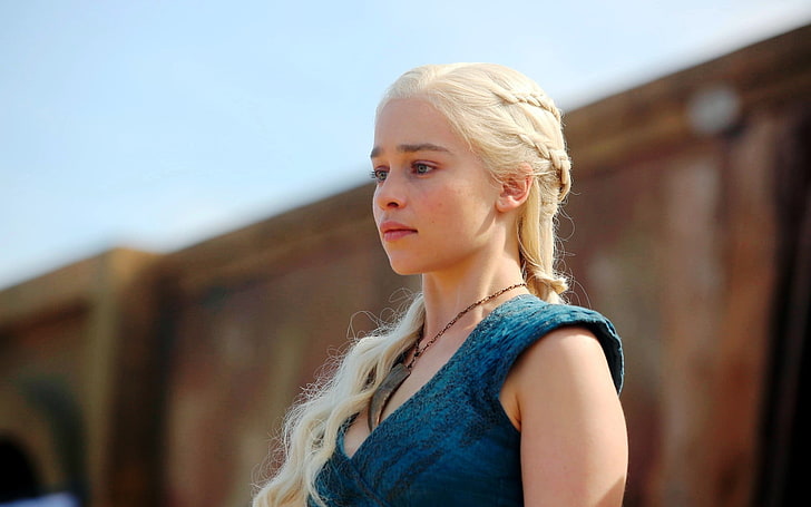 Daenerys Targaryen, Game of Thrones, Emilia Clarke, hair, one person