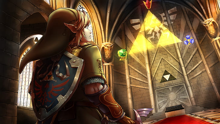 The Legend of Zelda, Triforce, video games, Ocarina of Time, HD wallpaper