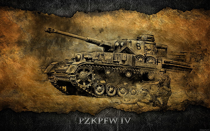 tank illustration, Germany, art, A IV, tanks, WoT, World of Tanks HD wallpaper