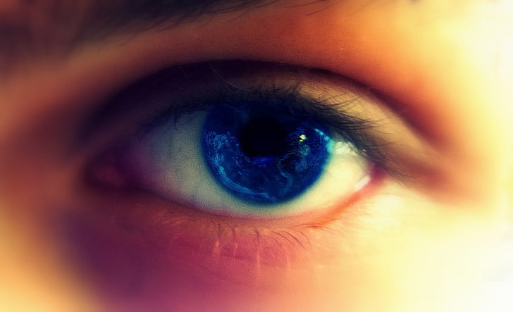 eyes, world, blue eyes, face, people, eyesight, human eye, human body part, HD wallpaper