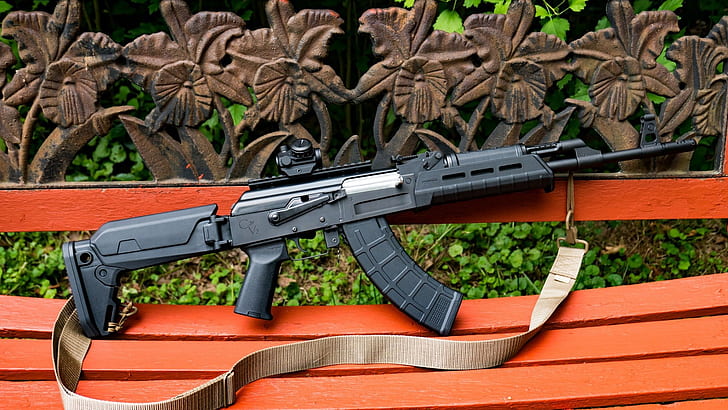 weapons, tuning, machine, Kalashnikov, Custom, AKM, assault Rifle, HD wallpaper