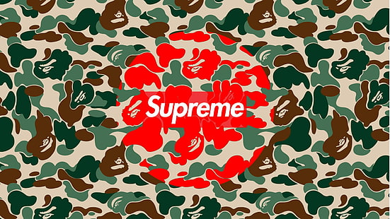 HD wallpaper: Supreme logo, brand, red, text, communication, sign