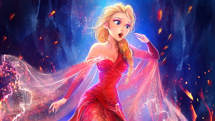 Disney Frozen Queen Anna wallpaper, Queen Elsa, Beautiful, HD, HD wallpaper