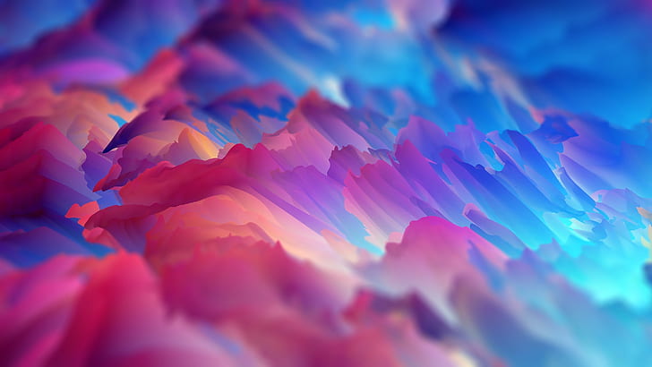 Abstract, Colors, Blue, Colorful, Pink, Purple, HD wallpaper