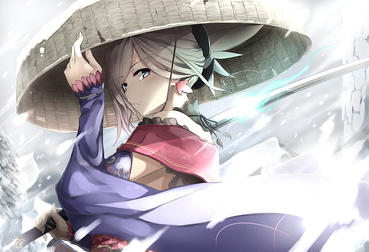 Fate Series, Fate/Grand Order, Miyamoto Musashi, clothing, sunlight, HD wallpaper