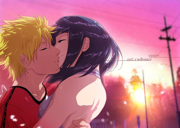 HD wallpaper: naruto shippuuden uzumaki naruto hyuuga hinata anime kissing  anime girls | Wallpaper Flare