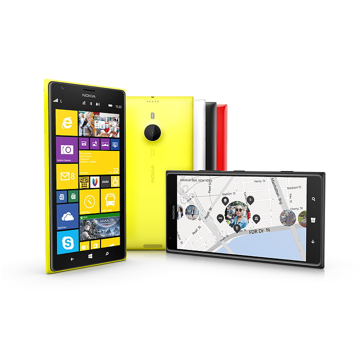 HD wallpaper: yellow Nokia smartphone, Lumia, Telephone, 1520, Windows Phone  8 | Wallpaper Flare