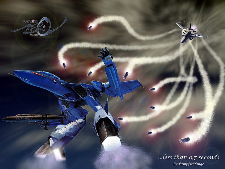anime battle The Battle !! Anime Macross HD Art, mecha, Macross Zero, HD wallpaper