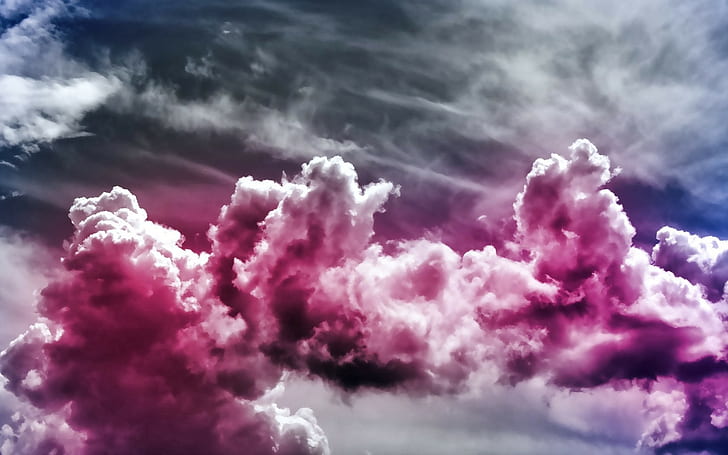 clouds, digital art, sky