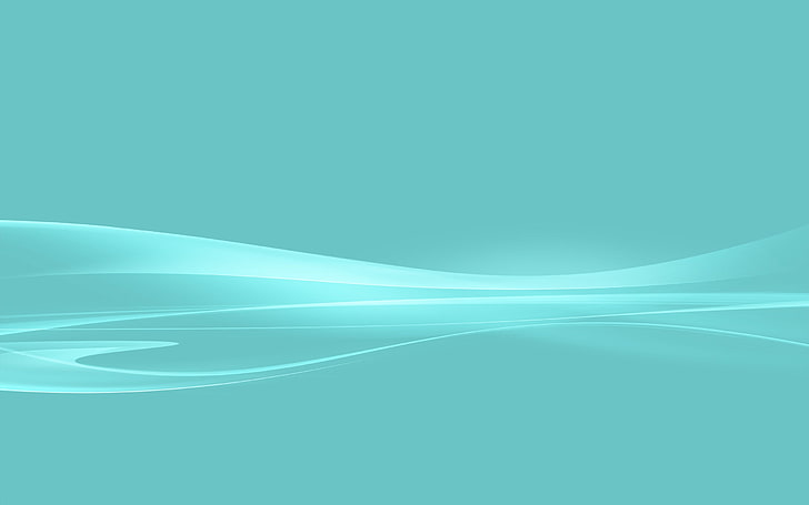 green digital wallpaper, abstract, waveforms, blue, backgrounds