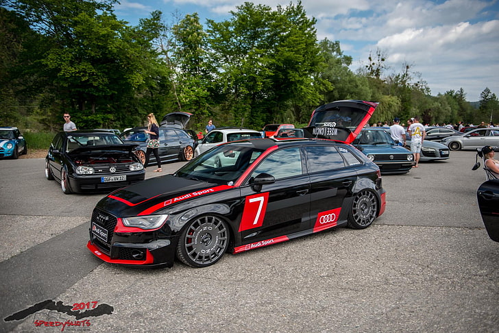 tuning, Volkswagen, Audi, car, worthersee, Audi RS3, transportation