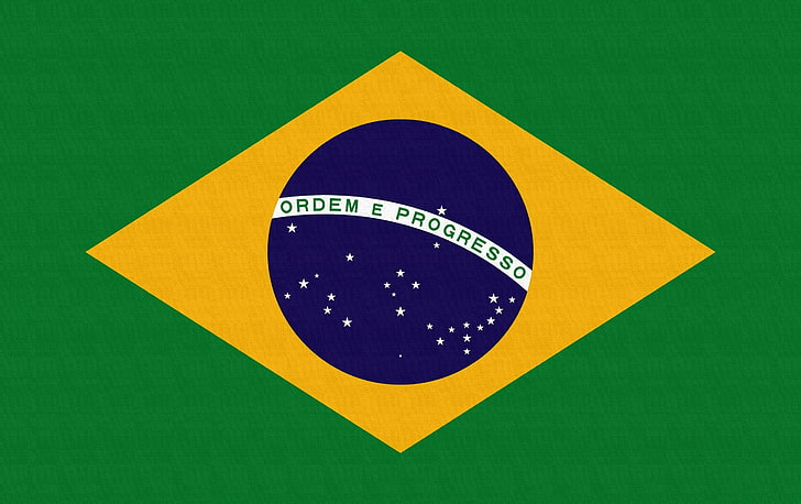 flag of Brazil, symbolism, national Landmark, patriotism, backgrounds, HD wallpaper