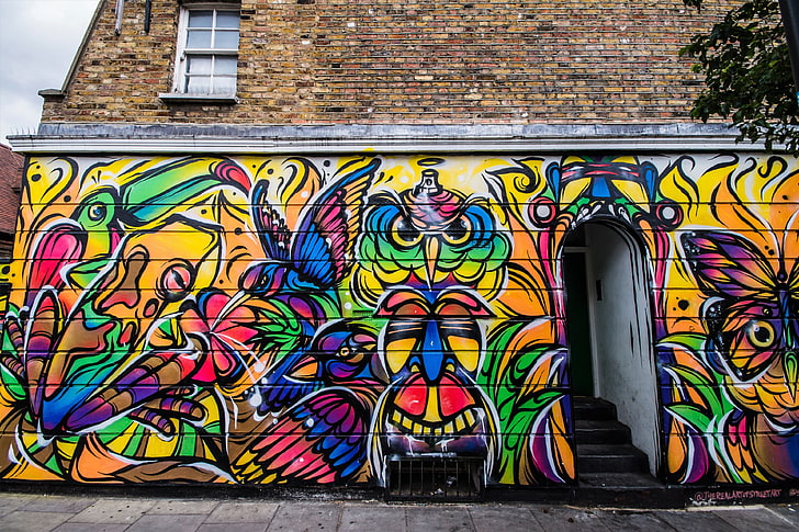 graffiti 4k best pic, multi colored, creativity, architecture