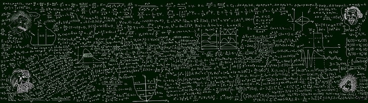 albert, board, chalk, Craie, dual, Einstein, Math, Matha, Mathematique, HD wallpaper