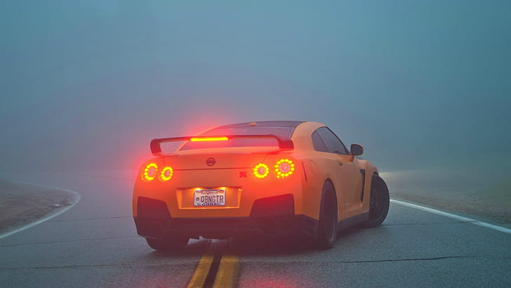 fog, R35, Nissan GTR, brake lights