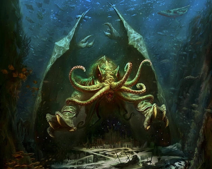 cthulhu, H. P. Lovecraft, HD wallpaper