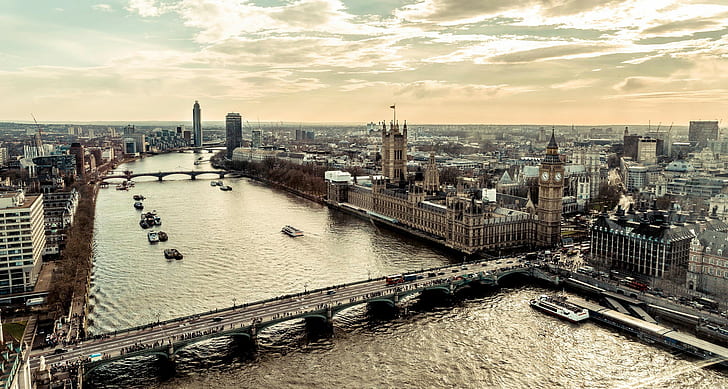 London view from above, HD wallpaper
