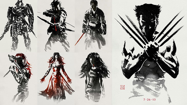 Wolverine illustratoin, representation, art and craft, human representation, HD wallpaper