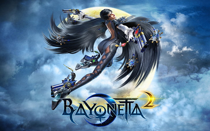 Bayonetta 2, sky, cloud - sky, nature, adult, motion, outdoors, HD wallpaper