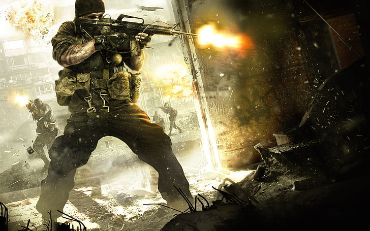 Call of Duty COD Black Ops Soldier HD, shooting game, video games, HD wallpaper