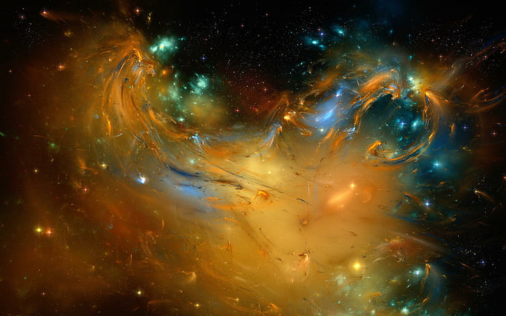 Sci Fi Science Fiction Nebula Stars Galaxy Color Space Universe Outer Widescreen, HD wallpaper